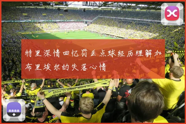 特里深情回忆罚丢点球经历理解加布里埃尔的失落心情